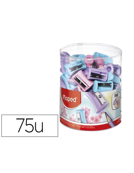 SACAPUNTAS PLAST.MAPED VIVO 1 USO PASTEL