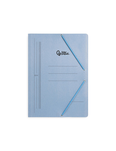 CARPETA GOMAS LIDERPAPEL FL CARTON AZ.