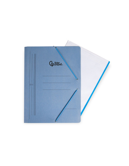 CARPETA GOMAS LIDERPAPEL FL CARTON AZ.