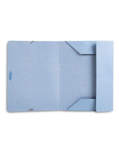 CARPETA GOMAS LIDERPAPEL FL CARTON 3 SOLAPAS AZ.