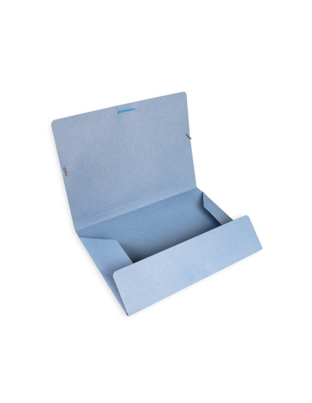 CARPETA GOMAS LIDERPAPEL FL CARTON 3 SOLAPAS AZ.