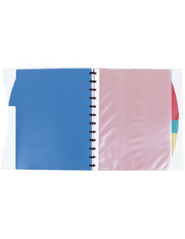 CARPETA LIDERPAPEL A4 40 FUNDAS INTERC.5 SEP Y GOMILLA LOMO PERSO.TPT