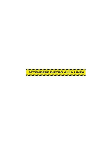 CINTA ADH. SEÑAL "MANTENGA DISTANCIA SEGURIDAD" PVC 165MC 450X80MM