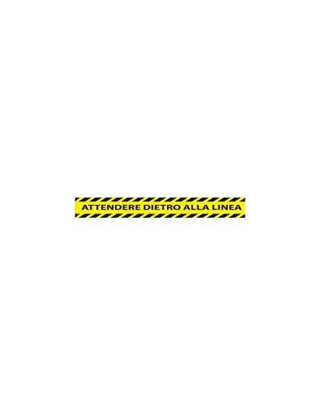 CINTA ADH. SEÑAL "MANTENGA DISTANCIA SEGURIDAD" PVC 165MC 450X80MM