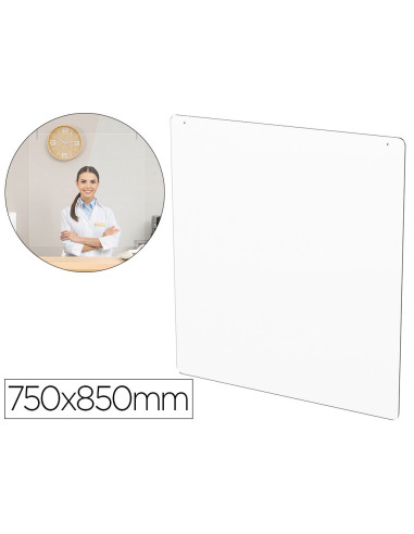 PANTALLA PROTECCION TECHO MOSTRADOR METACRILATO 300X150MM 750X850MM