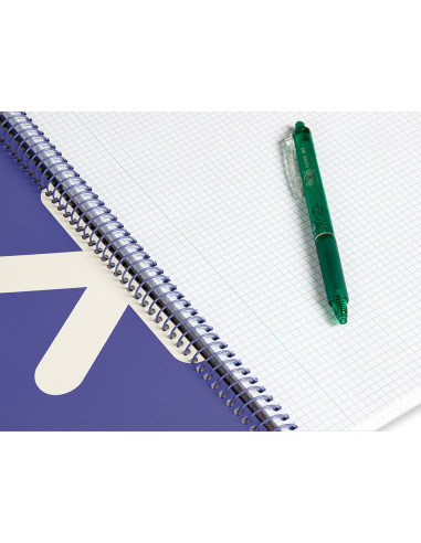 CUADERNO ESP.A4 ANTARTIK T.DURA 80H 100GR 4MM MARGEN LAVANDA