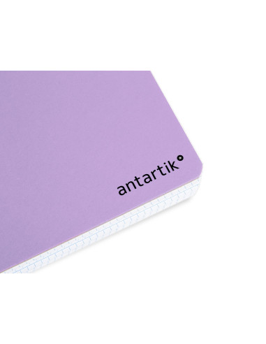 CUADERNO ESP.A4 ANTARTIK T.DURA 80H 100GR 4MM MARGEN LAVANDA