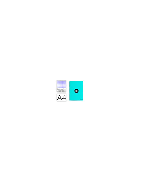 CUADERNO ESP.LIDERPAPEL A4 ANTARTIK T.DURA 80H 100GR 4MM MARGEN MENTA