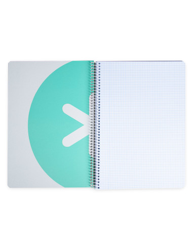 CUADERNO ESP.LIDERPAPEL A4 ANTARTIK T.DURA 80H 100GR 4MM MARGEN MENTA