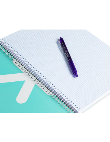 CUADERNO ESP.LIDERPAPEL A4 ANTARTIK T.DURA 80H 100GR 4MM MARGEN MENTA