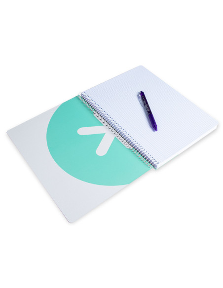 CUADERNO ESP.LIDERPAPEL A4 ANTARTIK T.DURA 80H 100GR 4MM MARGEN MENTA