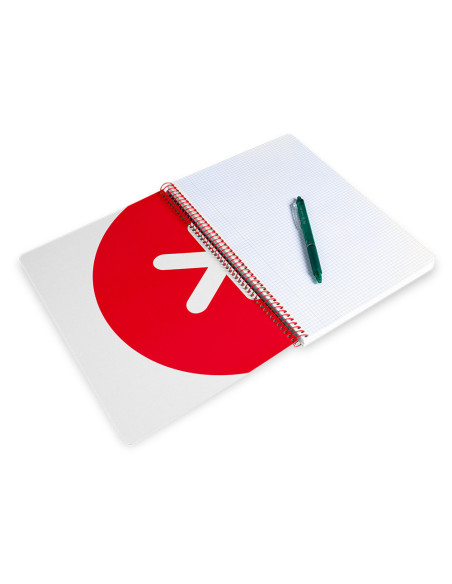 CUADERNO ESP.LIDERPAPEL A4 ANTARTIK T.DURA 80H 100GR 4MM MARGEN NG.