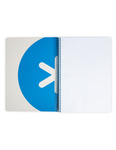 CUADERNO ESP.LIDERPAPEL A4 ANTARTIK T.DURA 80H 100GR 4MM MARGEN RJ.