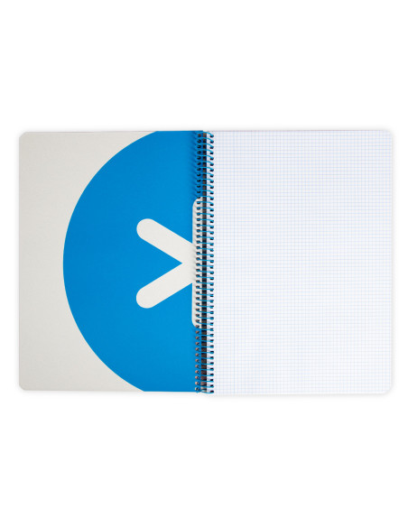 CUADERNO ESP.LIDERPAPEL A4 ANTARTIK T.DURA 80H 100GR 4MM MARGEN RJ.