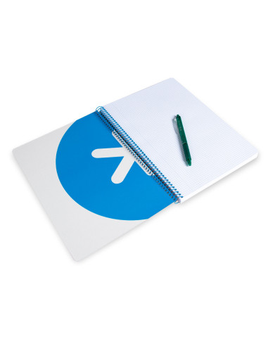 CUADERNO ESP.LIDERPAPEL A4 ANTARTIK T.DURA 80H 100GR 4MM MARGEN RJ.