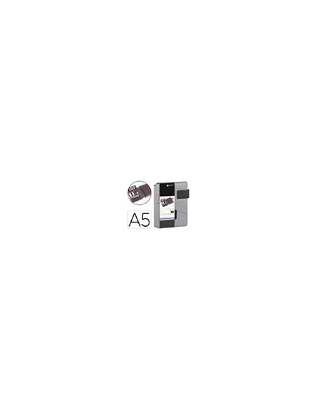 PORTANOTAS CARCHIVO VENTURE A5 SOPORTE SMARTPHONE CUADERNO GRIS