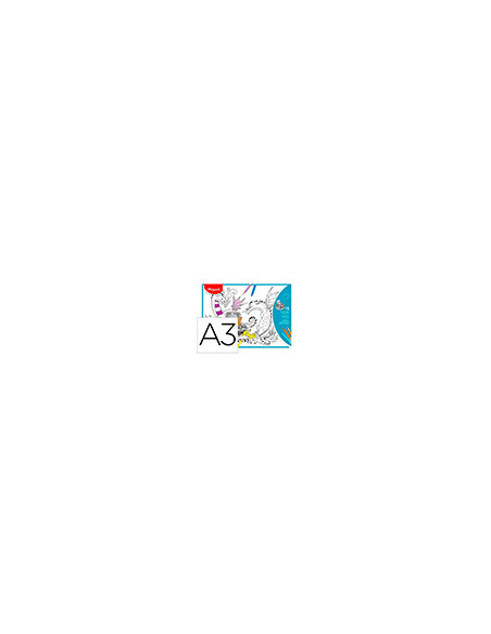 MANTEL COLOREAR MAPED INDIVIDUAL A3 PK.DE 15 UD.SURTIDAS