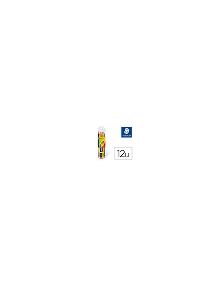 LAPICES GRAFITO STAEDTLER NORIS N.2 HB 12 UDS+AFILALAPIZ+GOMA