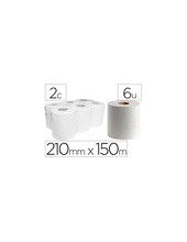 PAPEL SECAMANOS DAHI 2 CAPAS CELULOSA LISA 210MM X 150MT.PAQ 6 ROLLOS 2