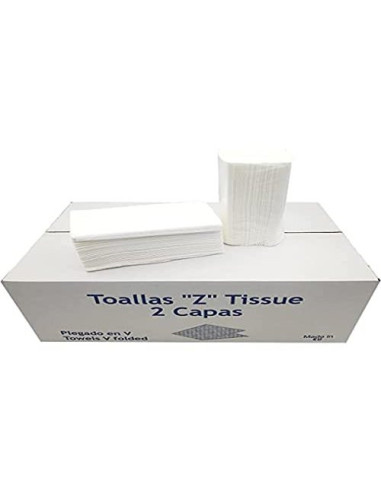 TOALLA PAPEL SECAMANOS DAHI Z CELULOSA 2 CAPAS CAJA 20 PQ.DE 200 UD.