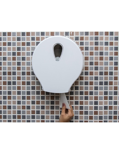 DISPENSADOR PAPEL HIGIENICO DAHI JUMBO ABS BL.326X304X125MM