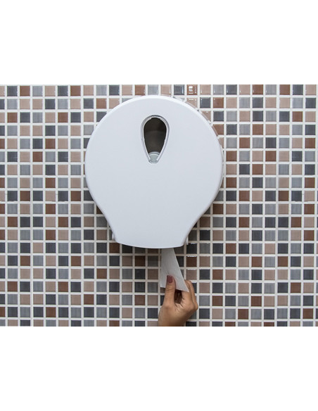 DISPENSADOR PAPEL HIGIENICO DAHI JUMBO ABS BL.326X304X125MM