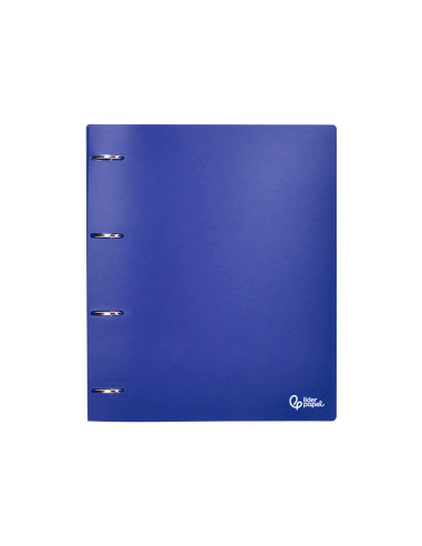 CARPETA LIDERPAPEL 4AN.MIXTAS 40MM PP.A4 AZ. TRANSLUCIDO