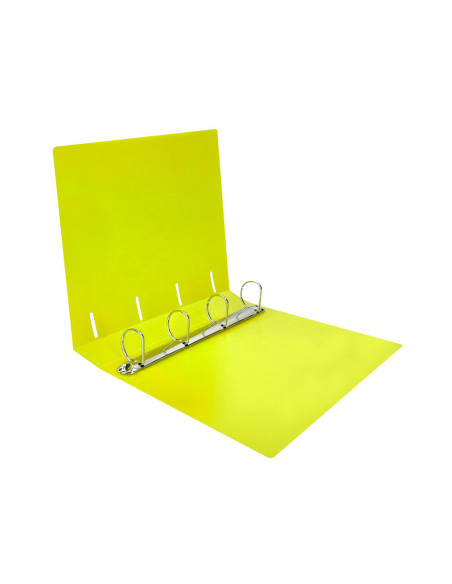 CARPETA LIDERPAPEL 4AN.MIXTAS 40MM PP.A4 AM. FLUOR OPACO
