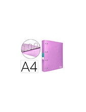 CARPETA LIDERPAPEL 4AN.MIXTAS 40MM PP.A4 LAVANDA OPACO 2