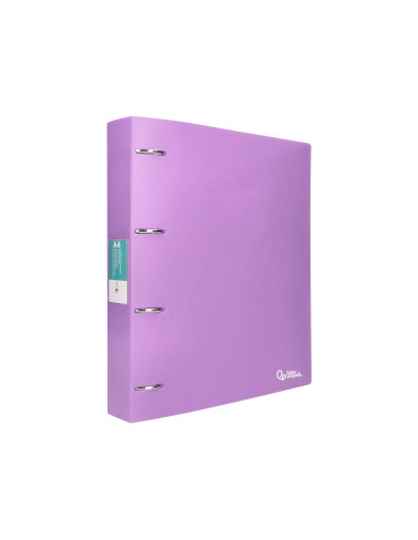 CARPETA LIDERPAPEL 4AN.MIXTAS 40MM PP.A4 LAVANDA OPACO