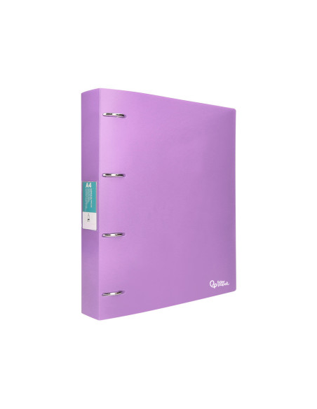 CARPETA LIDERPAPEL 4AN.MIXTAS 40MM PP.A4 LAVANDA OPACO