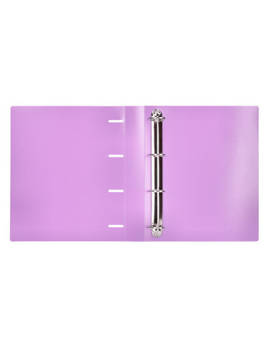 CARPETA LIDERPAPEL 4AN.MIXTAS 40MM PP.A4 LAVANDA OPACO