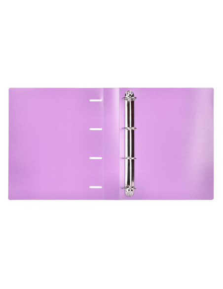 CARPETA LIDERPAPEL 4AN.MIXTAS 40MM PP.A4 LAVANDA OPACO