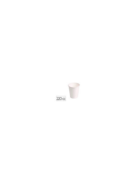 VASO CARTON BIODEGRADABLE BL.220 CC PQ.DE 50 UD.