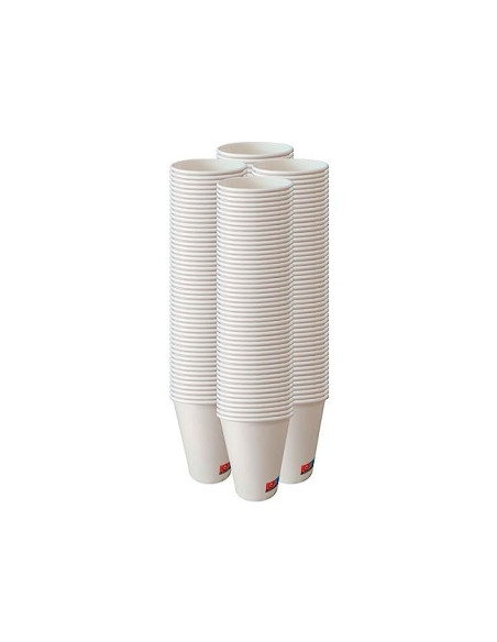 VASO CARTON BIODEGRADABLE BL.360 CC PQ.DE 40 UD.