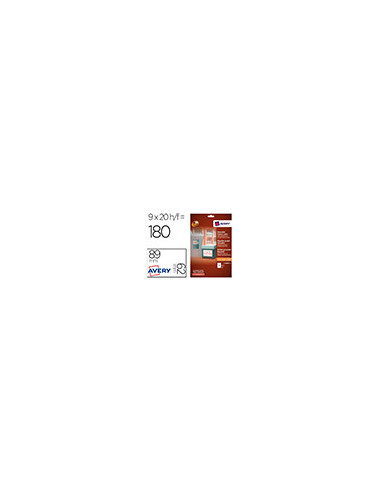 ETIQUETA ADH. AVERY REMOV.LASER TINTA BL.62X89MM