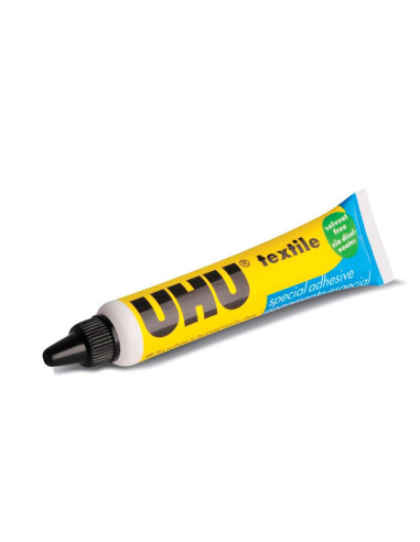 PEGAMENTO UHU ESPECIAL TEXTIL TUBO 20GR.EN BLISTER