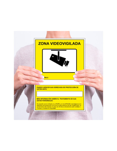 PICTOGRAMA ARCHIVO 2000 CAM. VIG. GRABAC 24H PVC AM. LUMINIS. 210X297