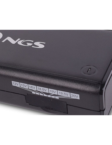 ADAPTADOR CORRIENTE NGS MANUAL LAPTOP 90W 11 ADAPTADORES