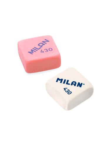GOMA DE BORRAR MILAN MIGA DE PAN 430 CUADRADA BLISTER DE 4