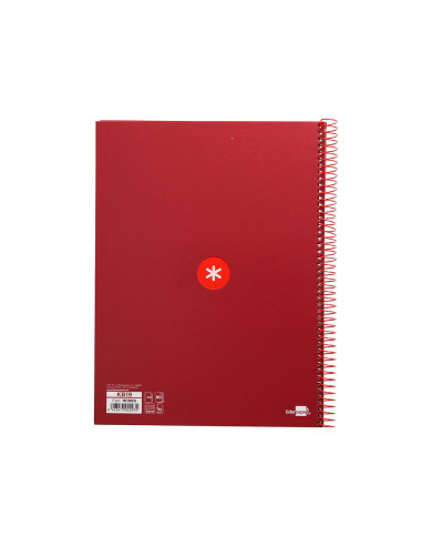 CUADERNO ESP.A4 MICRO ANTARTIK T.FORRADA 80H 90GR.5MM 1B.4 TAL.FRAMB.