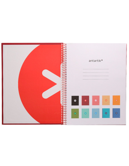 CUADERNO ESP.A4 MICRO ANTARTIK T.FORRADA 80H 90GR.5MM 1B.4 TAL.FRAMB.