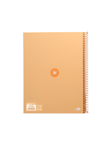 CUADERNO ESP.A4 MICRO ANTARTIK T.FORRADA 80H 90GR.5MM 1B.4 TAL.AM. CL