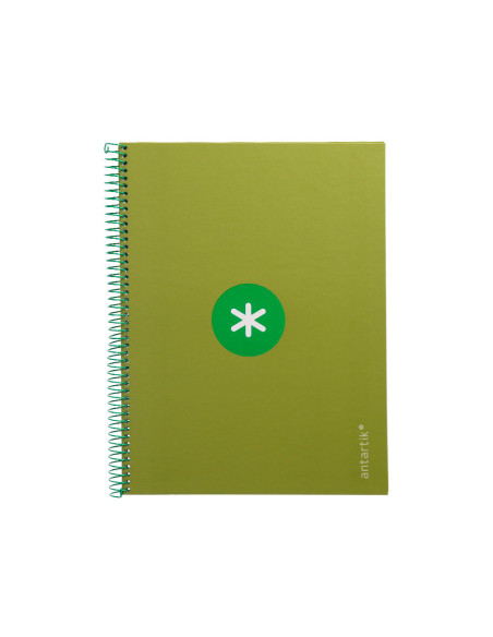 CUADERNO ESP.A4 MICRO ANTARTIK T.FORRADA 80H 90GR.5MM 1B.4 TAL.VE.