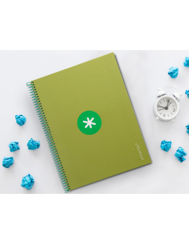 CUADERNO ESP.A4 MICRO ANTARTIK T.FORRADA 80H 90GR.5MM 1B.4 TAL.VE.