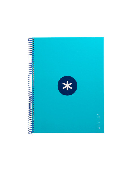 CUADERNO ESP.A4 MICRO ANTARTIK T.FORRADA 80H 90GR.5MM 1B.4 TAL.TURQ.