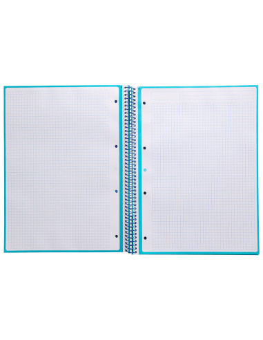 CUADERNO ESP.A4 MICRO ANTARTIK T.FORRADA 80H 90GR.5MM 1B.4 TAL.TURQ.