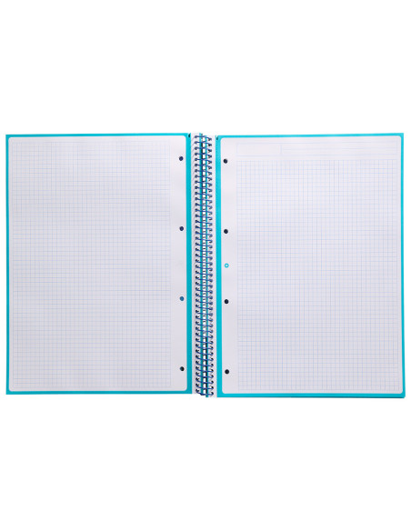 CUADERNO ESP.A4 MICRO ANTARTIK T.FORRADA 80H 90GR.5MM 1B.4 TAL.TURQ.