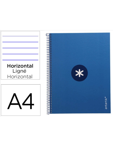 CUADERNO ESP.A4 MICRO ANTARTIK T.FORRADA80H 90GR.HOR.1B.4 TAL.AZ.OS.