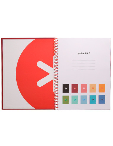 CUADERNO ESP.A4 MICRO ANTARTIK T.FORRADA80H 90GR.HOR.1B.4 TAL.FRAMB.